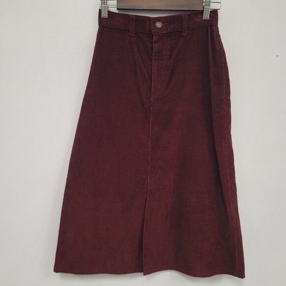VTG Levis Womens Retro Plowboy Farmers Mechanics Miners Corduroy Skirt Size 7